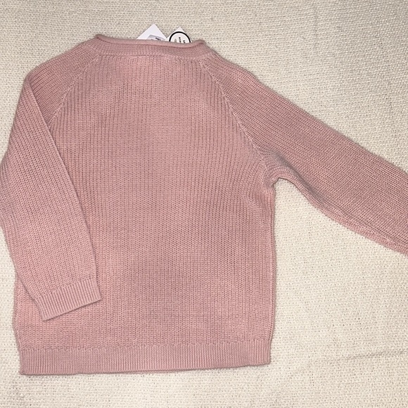 Nordstrom Rib Cotton Sweater & Leggings Set in Pink lotus size 12 months NWT - Picture 3 of 5
